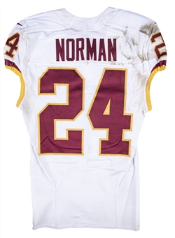 2016 Josh Norman Game Used Washington Redskins Road Jersey Photo Matched To 12/11/2016 (Redskins/MeiGray)